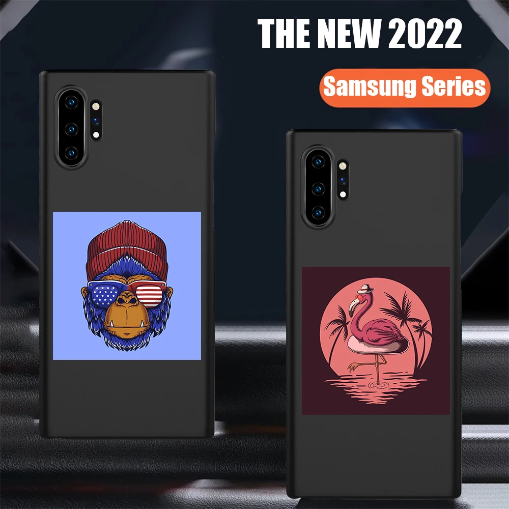 

Animal tiger flamingo funny cartoon for Samsung Galaxy S7 Edge S9 S10e S20 S21 Note 8 9 10 20 Ultra Plus Phone Case Cover Shell