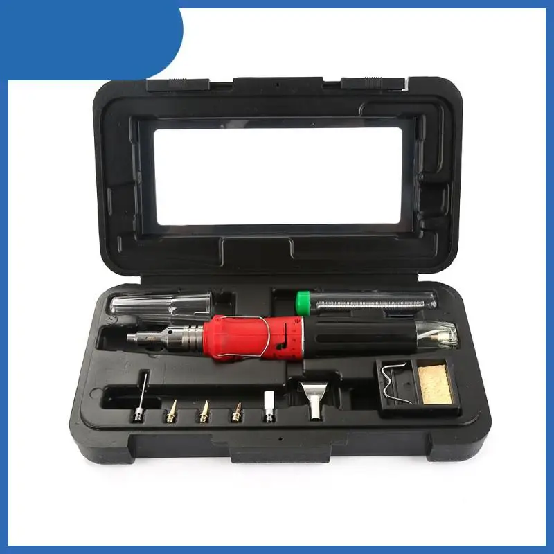 

HS-1115K Butane Gas Soldering Iron Portable spot welder Stand Welding Torch Pen Kit welding machine tig welding accessories tool