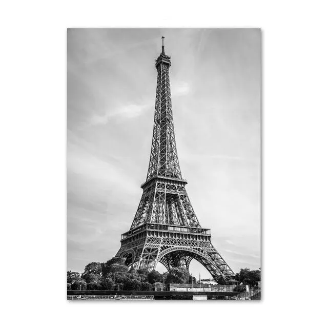 

Черно-белый дорожный пейзаж с жирафом в такси постер на холсте