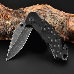 Stainless Steel Hunting Folding Knife High Hardness Fishing Knife Camping Survival Tools Portable Sharp Edge Meat Cleaver