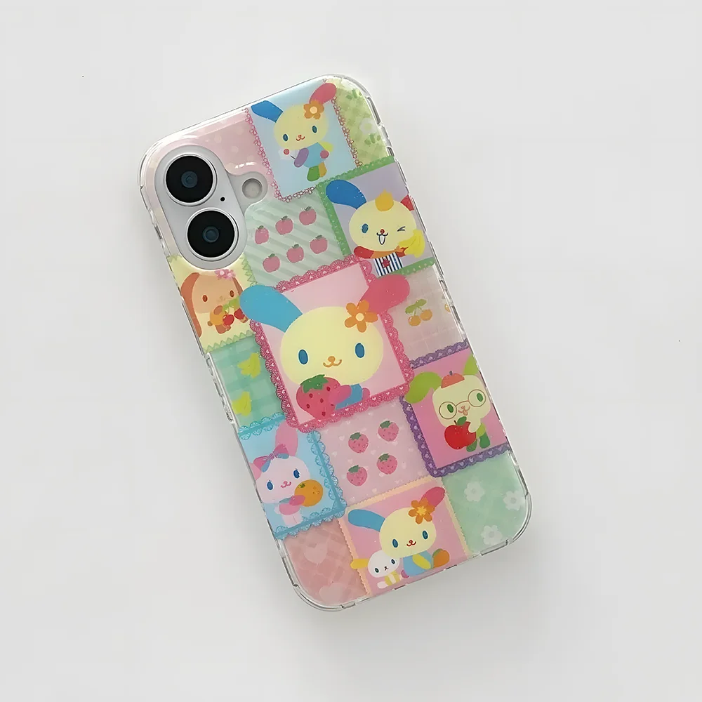Фото Чехол для телефона INS Creative Kawaii Rabbit для Samsung Galaxy A17 A07 A56 A36 A26 A73 A72 A55 A54 A53 A52 A34 A33 32 4G 5G Задняя крышка №1