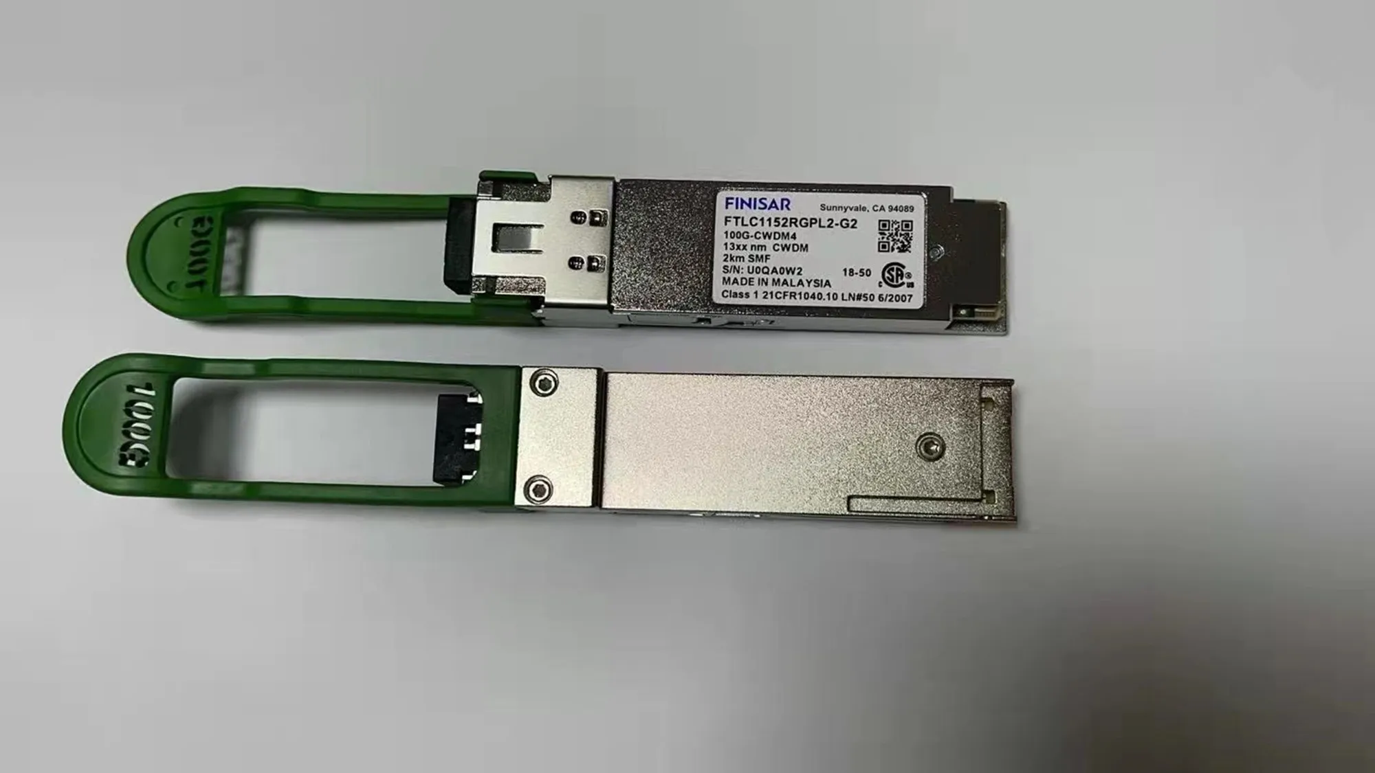 Волоконно-оптический модуль Finisar LC QSFP 100 ГБ, 2 км, блестящий lc1152rgpl2 100G-CWDM4 13XX NM CWDM QSFP 100G, приемопередатчик 2 км