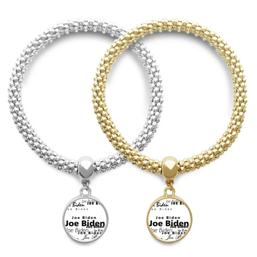 

America President Person Biden Character Type Lover Bracelet Bangle Pendant Jewelry Couple Chain