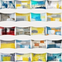 graffiti cushion cover 30x50 polyester abstract painting decorative pillowcase sofa cushions yellow pillow covers home decor