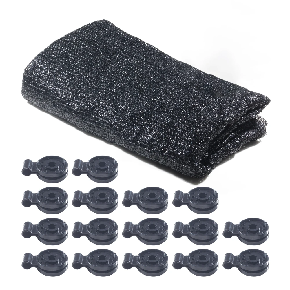 

Patio Black Sunblock Shade Cloth Cover UV Resistant Sunscreen For Plants Flowers Mesh Outdoor Garden Shelter PE Greenhouse