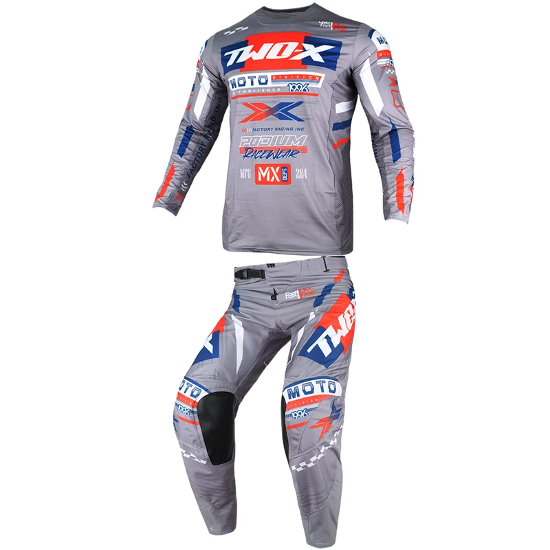 

Two-X Podium Gladiator Мотокросс MX/ATV Джерси Брюки Эндуро Комплект снаряжения Мотоциклетная одежда Mtb Карракный костюм Комплект для бездорожья и грязи