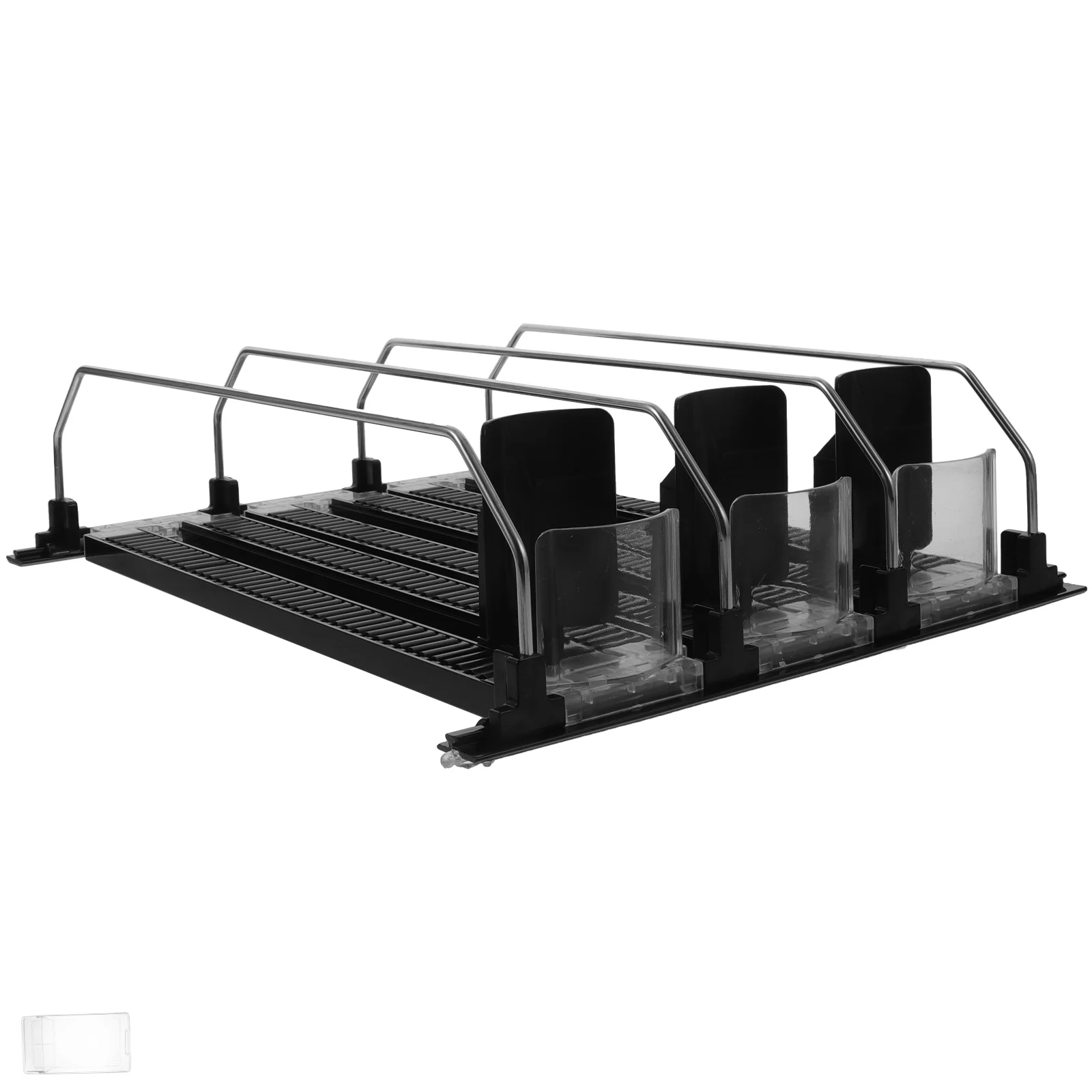 

3 Pcs Drink Pusher Tray Fridge Water Bottle Organizer Cabinet Mini Soda Can Dispenser Refrigerator Cages Stacking Dispensers