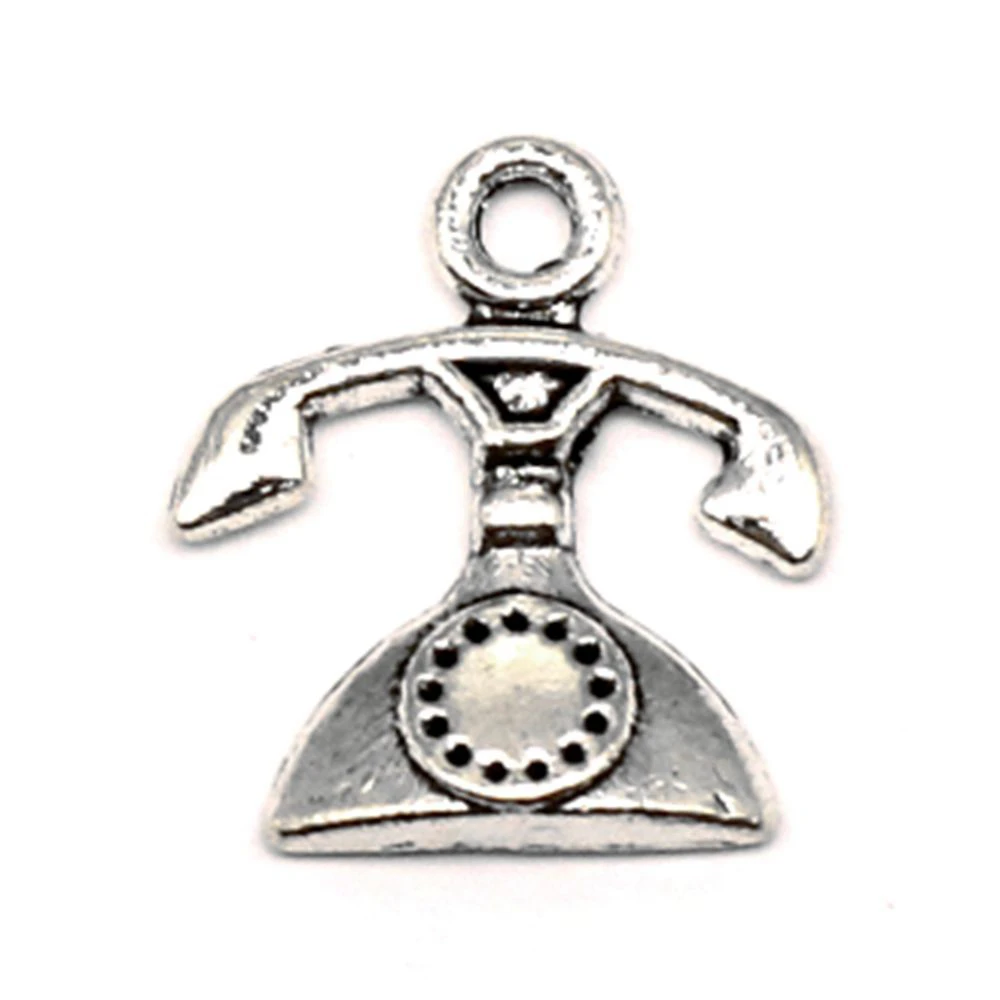 

Telephone Charm For Making Jewelry Diy Finding 120pcs 15x16mm