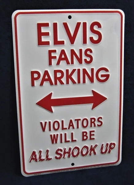 

ELVIS All Shook Up -*US MADE* Embossed Sign - Man Cave Garage Bar Pub Wall Decor Custom Metal Signs Online