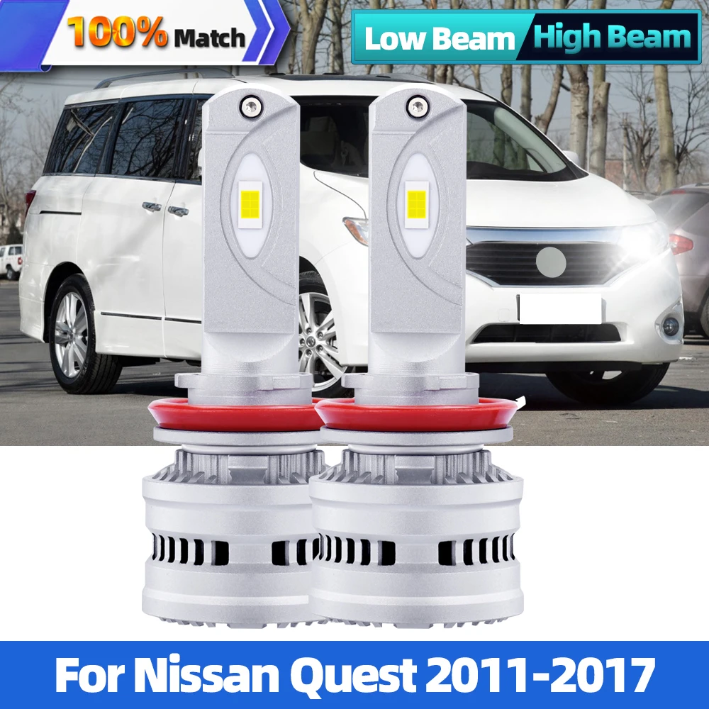 

Led Canbus HB3 9005 H11 LED Headlight 30000LM 3570 CSP Chip Lamps Auto Lights 6000K White 12V For Nissan Quest 2011-2017