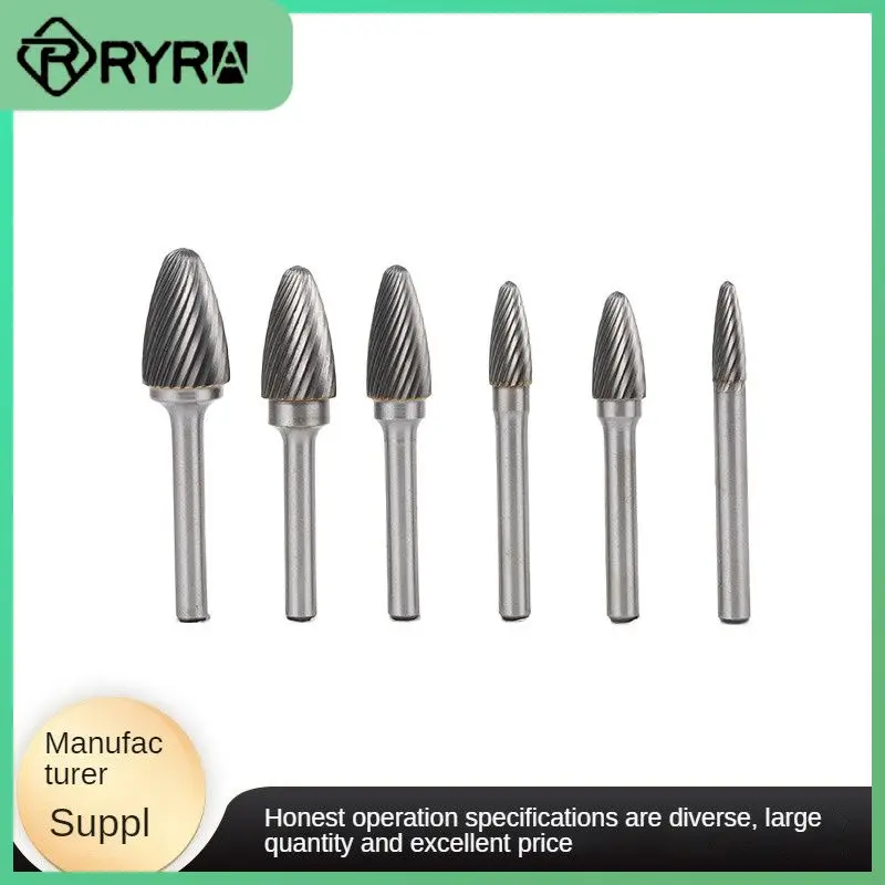 

Stainless Steel Milling Cutter Hard Alloy Rotary File 6 Pieces/box Heat Activated Files Tungsten Carbide Burr Drill Bit