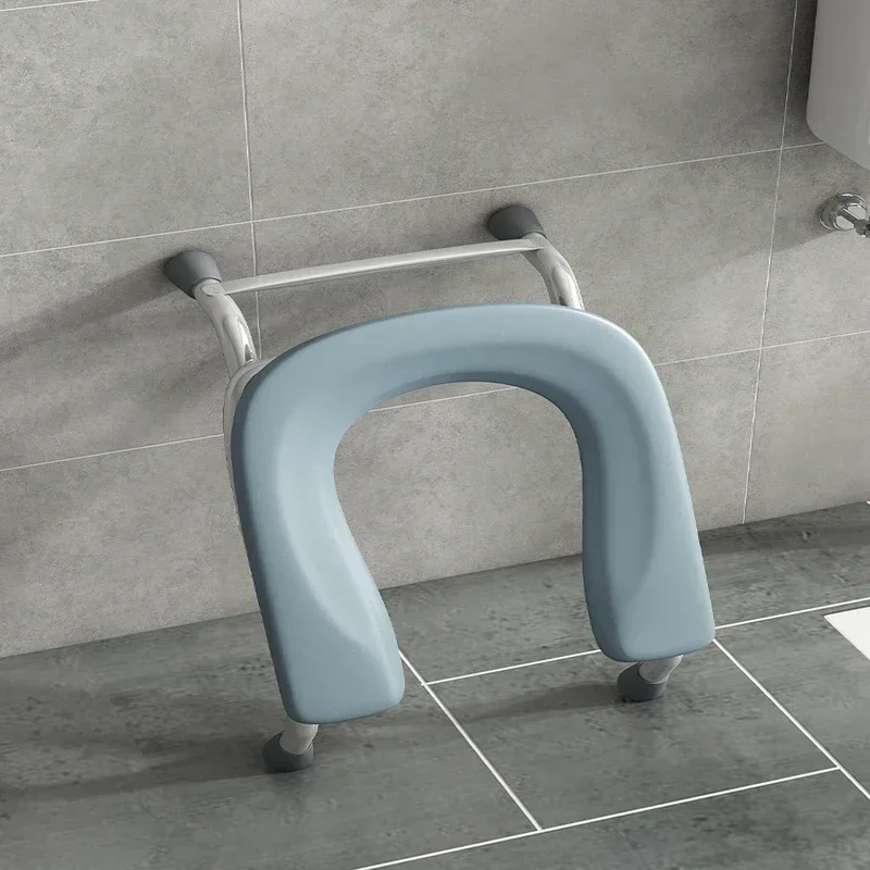 Складной стул для туалета U-образная подставка ног нескользящее сиденье из