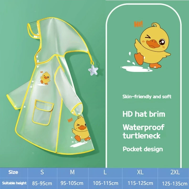 

Водонепроницаемый детский плащ P-EVA мультфильм