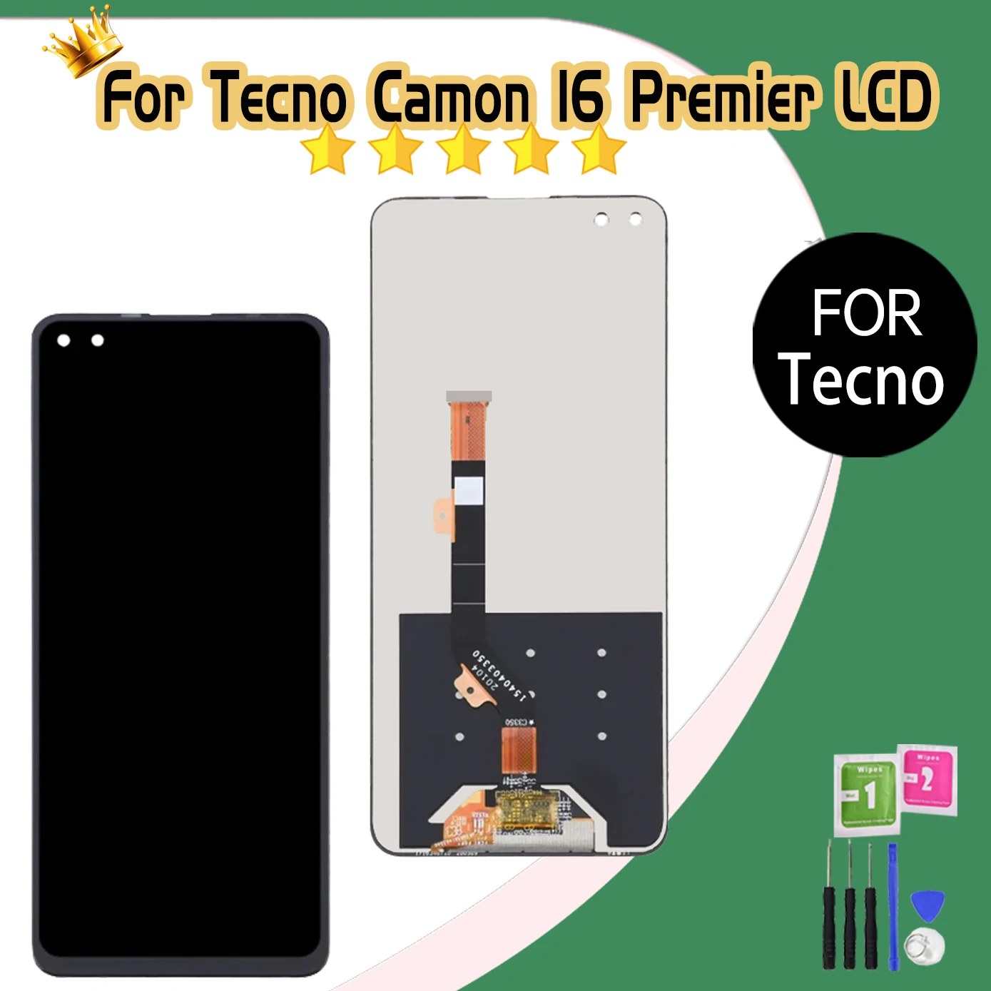 ЖК-дисплей 6 85 &quotдля Tecno Camon 16 Premier Global CE9 сенсорный экран дигитайзер панель замена