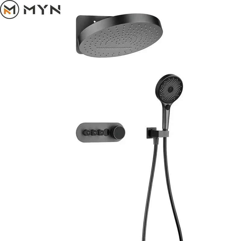 Meiyani новый дизайн латунный скрытый настенный многофункциональный круглый