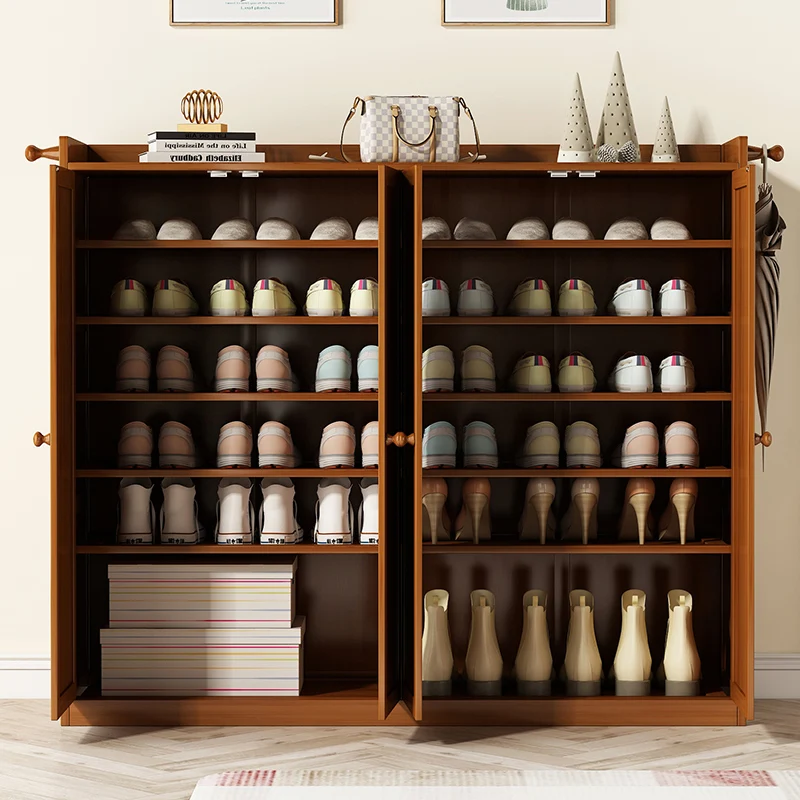

Luxury Storage Shoe Rack Organizer Filing Bedroom Display Shoe Cabinet Wooden Holder Zapateras Organizadores Balcony Furniture