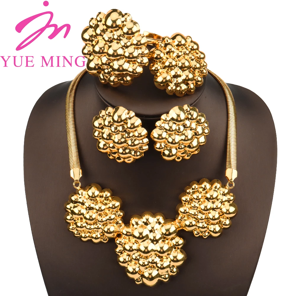 

Dubai Jewelry Sets For Women Fashion African Women Jewelry Sets Necklace Earrings For Women Banquet Dating Wedding Jewelry Set