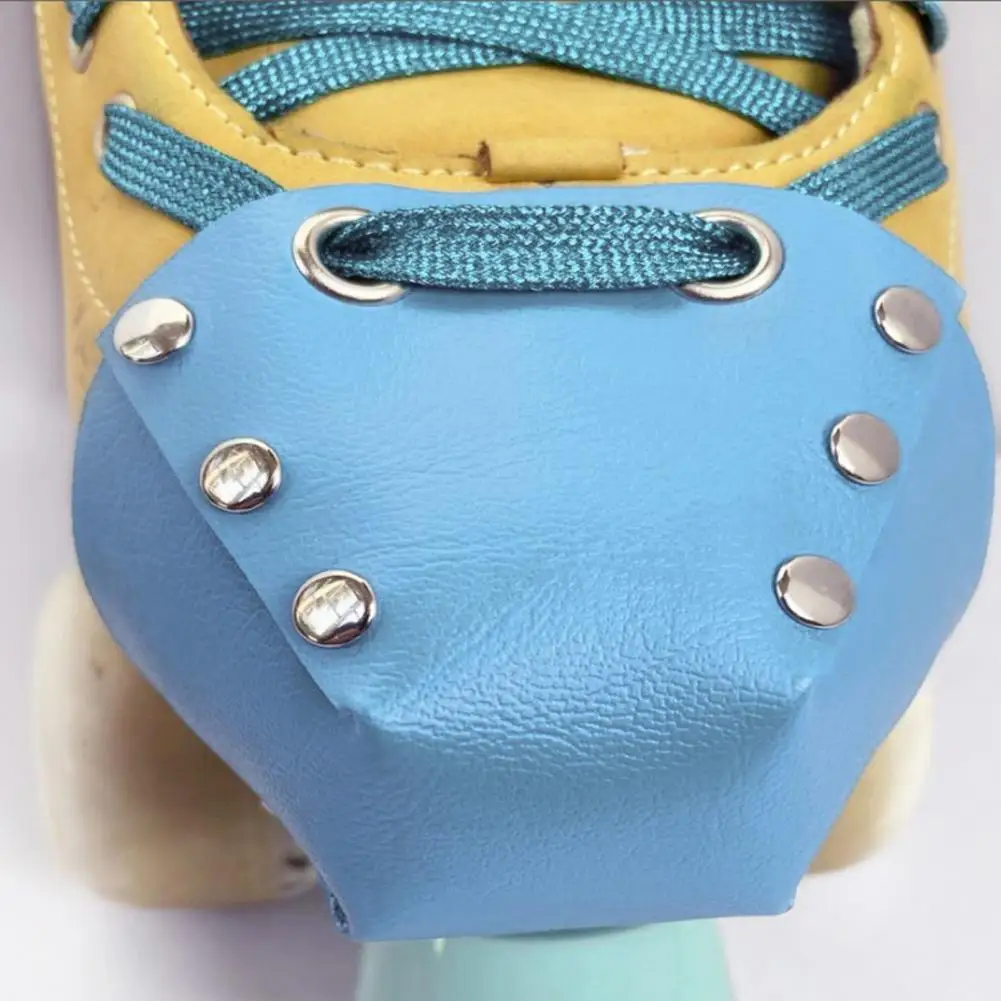 1Pc Roller Skate Toe Guard Universal Non-slip Shoe Shield Faux Leather Roller Skating Cover Skate Toe Protective Sleeve