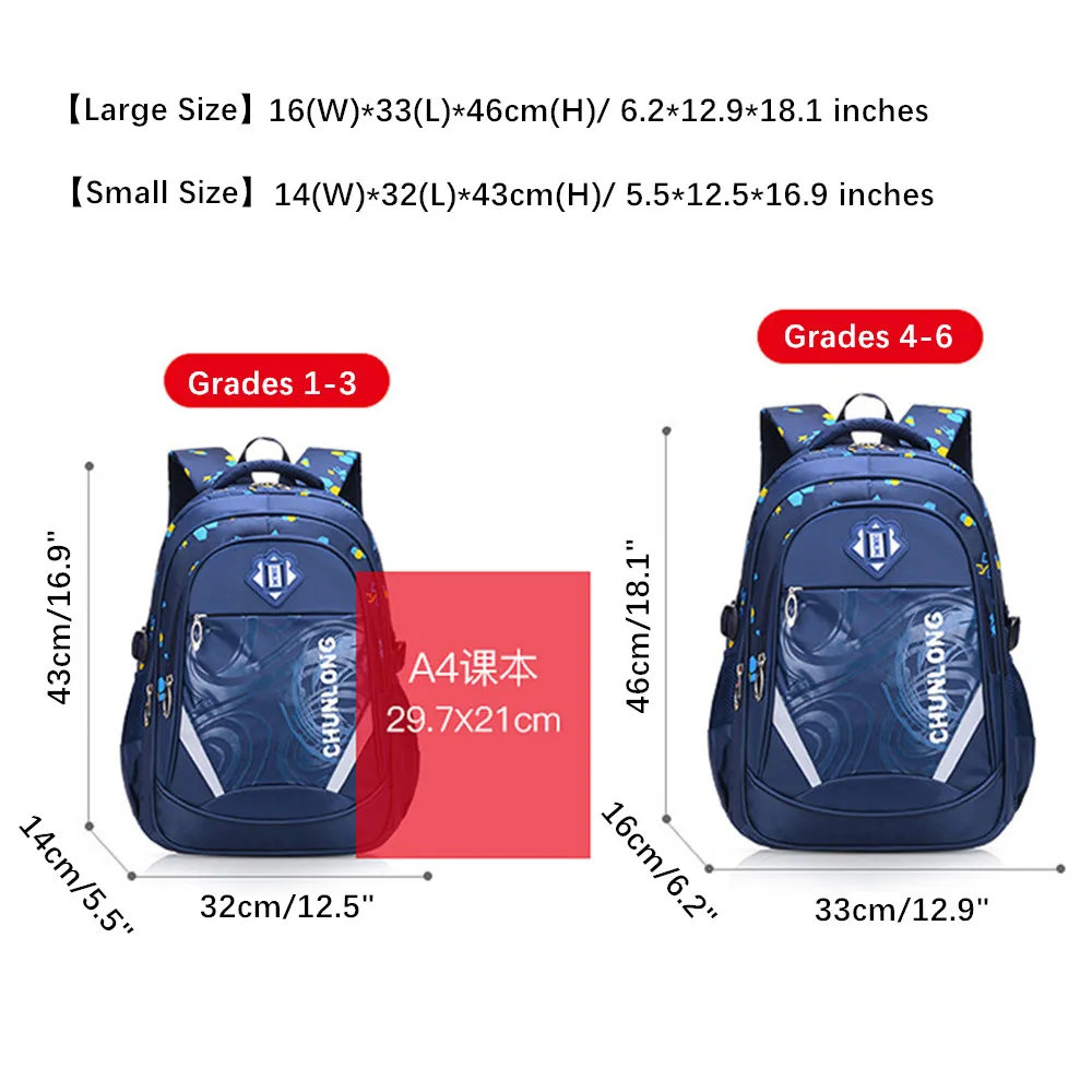 Kids Backpacks for Boys Girls Primary and Secondary School Students Bookbag Kindergarten Backpack Teens Casual Daypacks Mochila