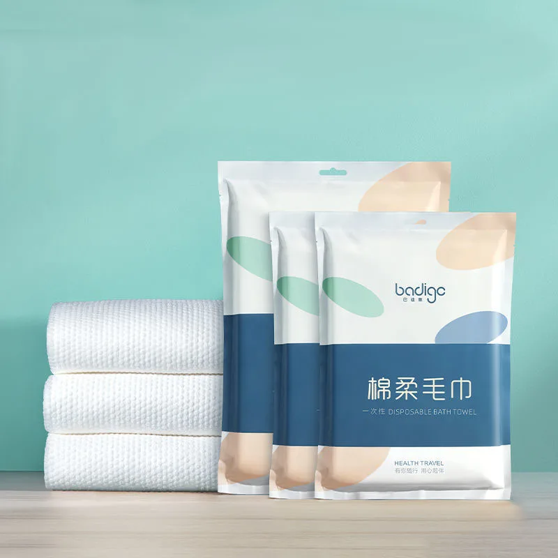 

Travel One-time Towel Business Home Thicked Bath & Face Washable Towels Disposable Soft Skin-friendly Cotton Individual Package
