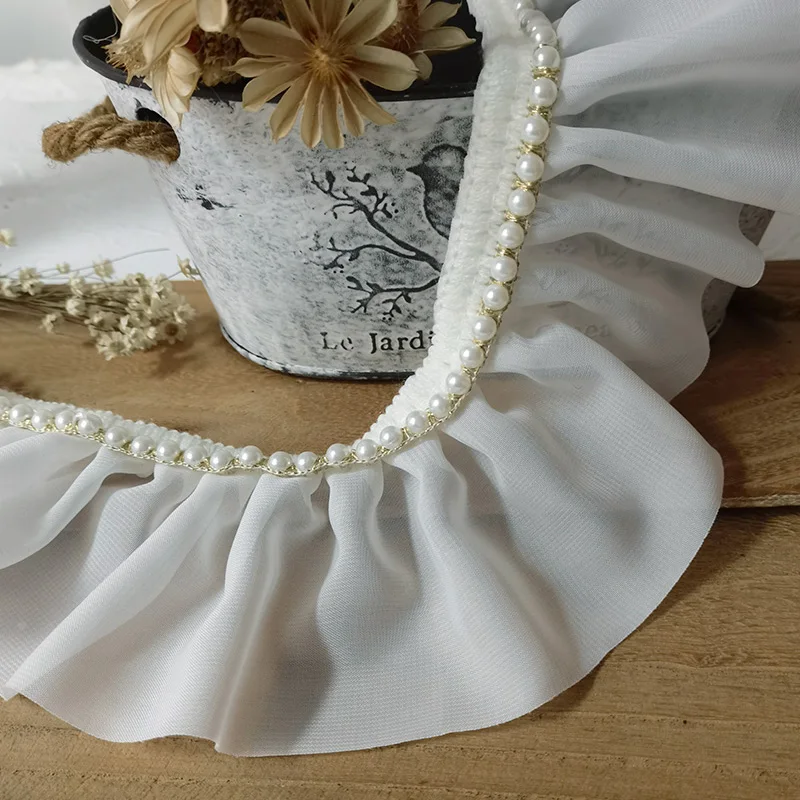 2 метра/упаковка декоративные ленты из белого шифона 8 см