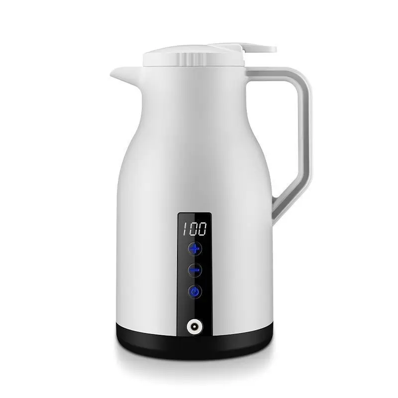 12V 24V Portable Car Heating Cup Electric Kettle Stainless Steel Water Warmer Bottle Car Heating Cup Coffee Mug LCD Display