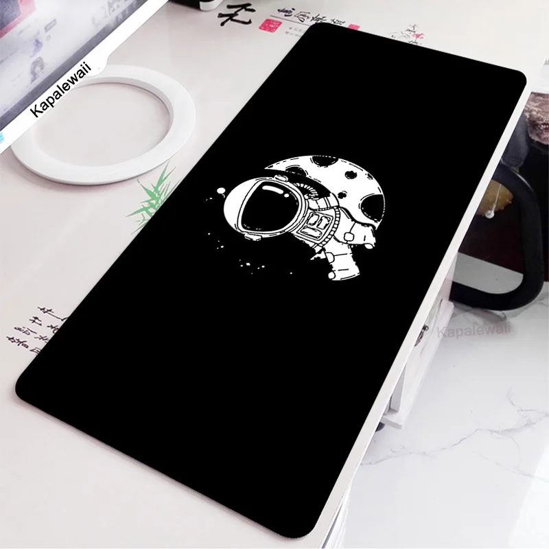 

Astronaut Printing Black Pattern Gaming Mouse Mat Gamer Keyboard Pad Mausepad Computer Accessories Desk Mat Protector Mousepads