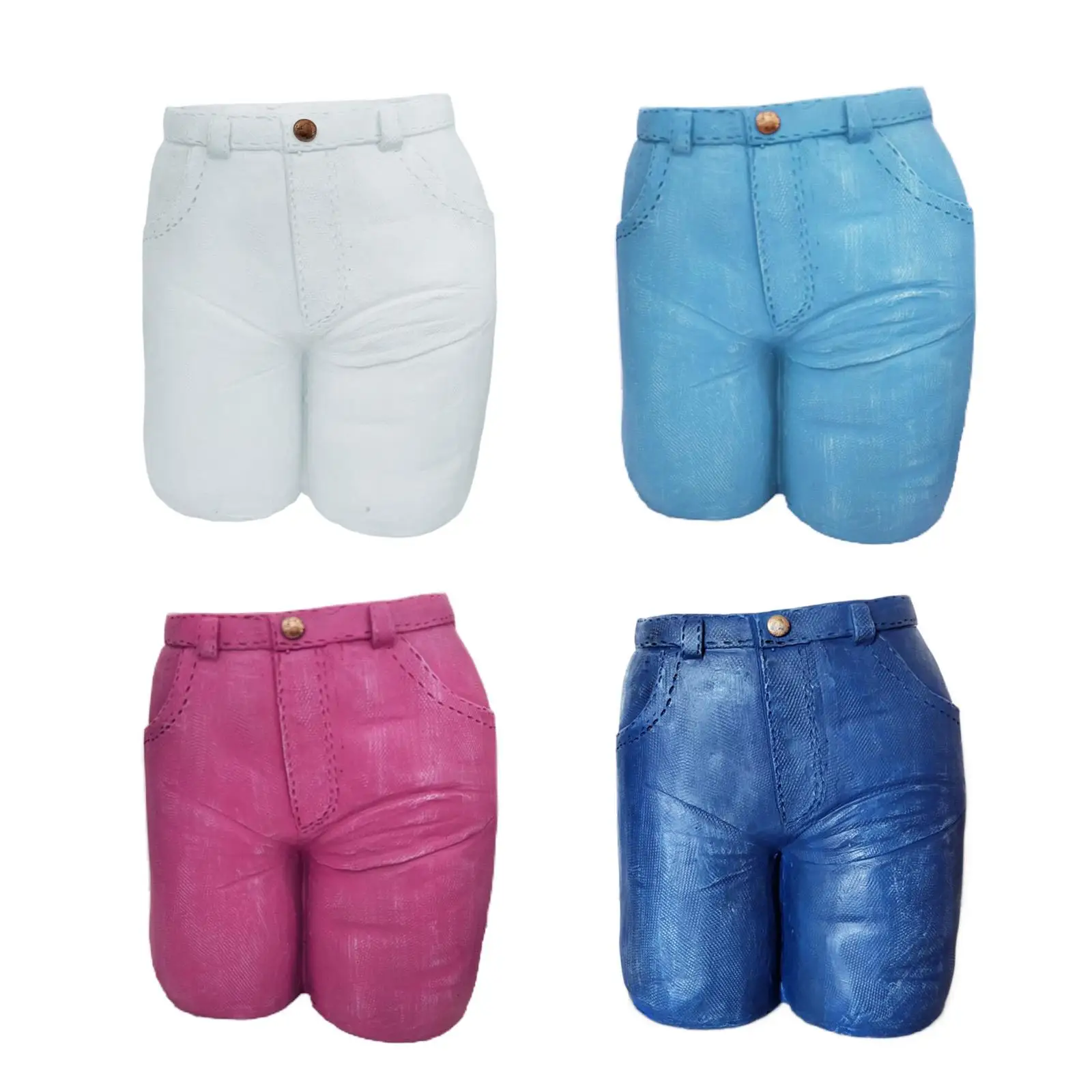 

Unique Jeans Shape Vase Statue Dried Flower Holder for Bedroom Office Kitchen Cafe