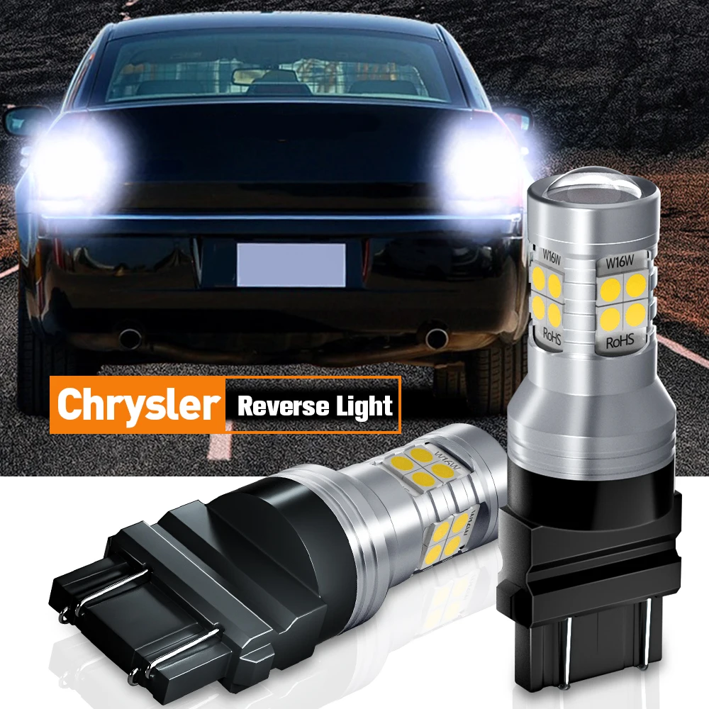 

2pcs LED Reverse Light Blub Backup Lamp T25 3157 3156 P27/7W P27W Canbus For Chrysler 300C 2004-2010 300M PT Cruiser Sebring