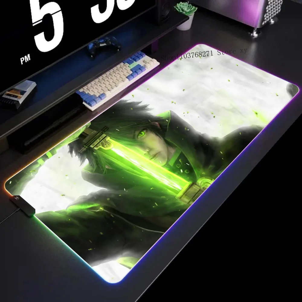Yuichiro Hyakuya Owari No Seraph коврик для мыши XXL RGB игровые коврики HD черные аксессуары