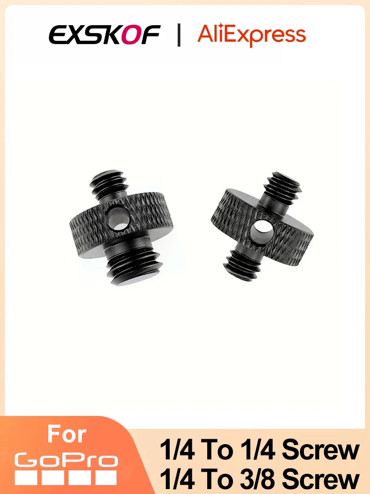 

Action Camera Short 1/4 To 1/4 Screw 1/4 To 3/8 Screw Widely Used Strong Versatility For GoProHero11 10 9 AKASO SJCAM SLR Camera