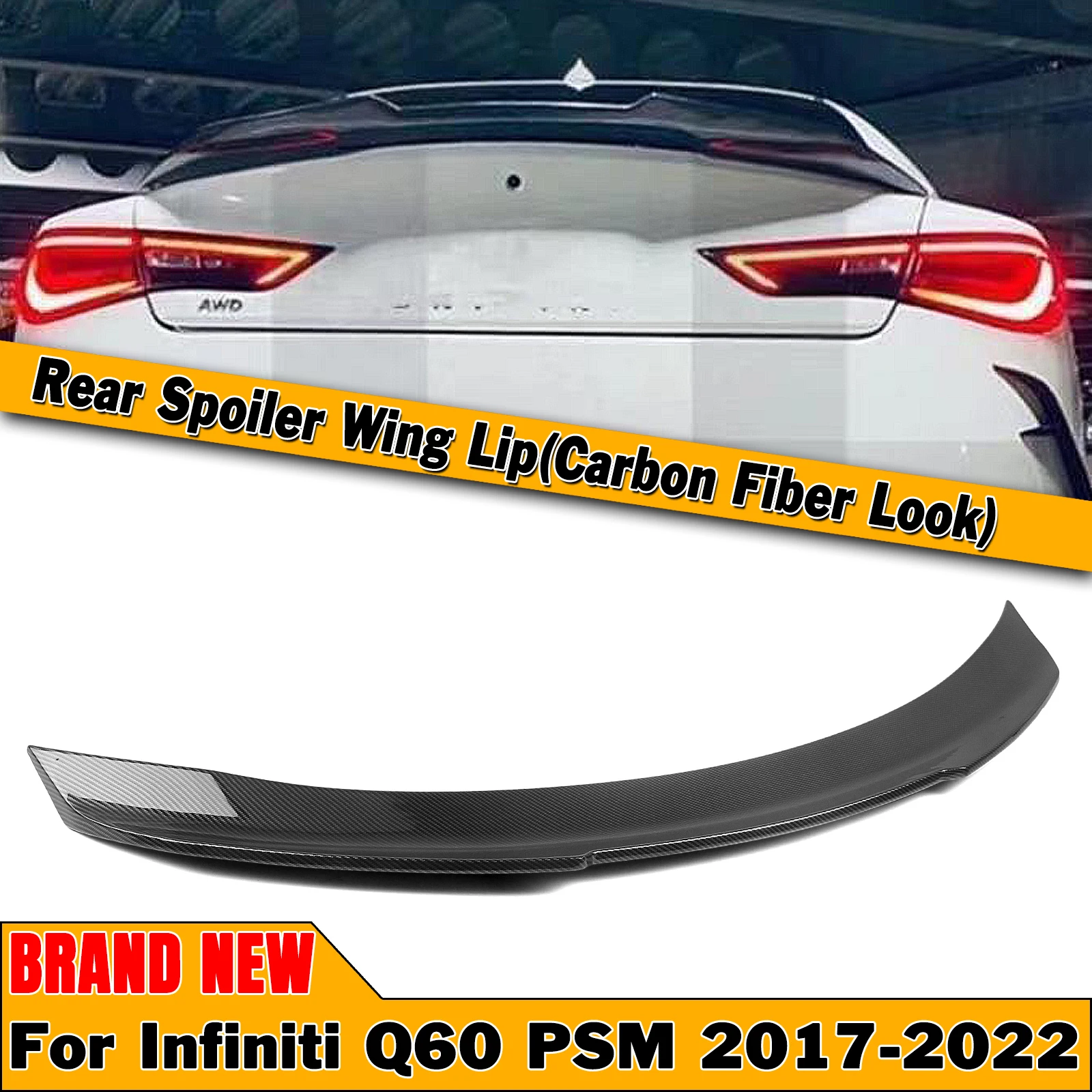 

Фонарь для Infiniti Q60 2017-2022, двухдверный купе, стиль PSM, из углеродного волокна