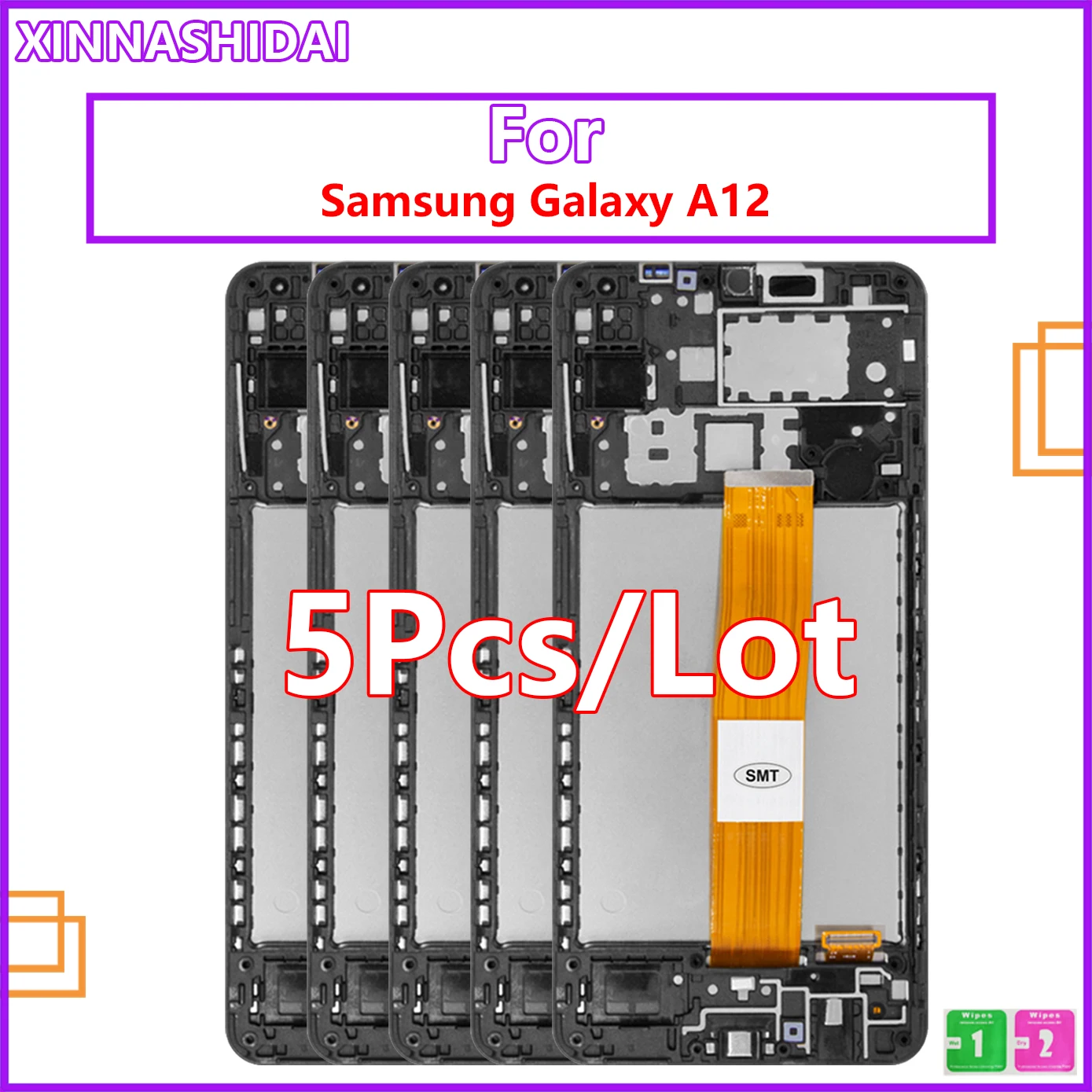 

5pcs/lot LCD Display For Samsung Galaxy A12 A125F A125F/DS Display LCD touch screen Digitizer Assembly Replacement Repair Parts