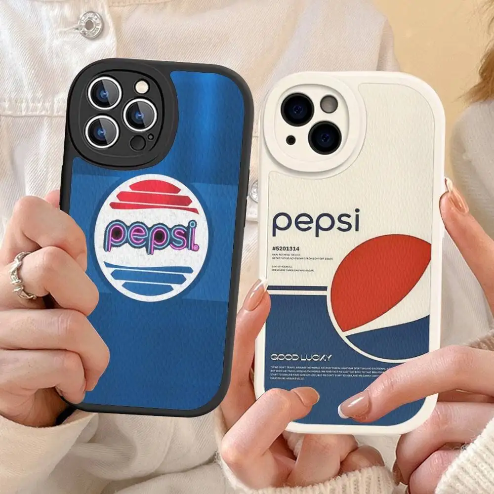 Фото Чехол для телефона P-Pepsis Cola для iPhone 16 15 14 13 12 11 Pro Max Plus, кожаный, мягкий №3
