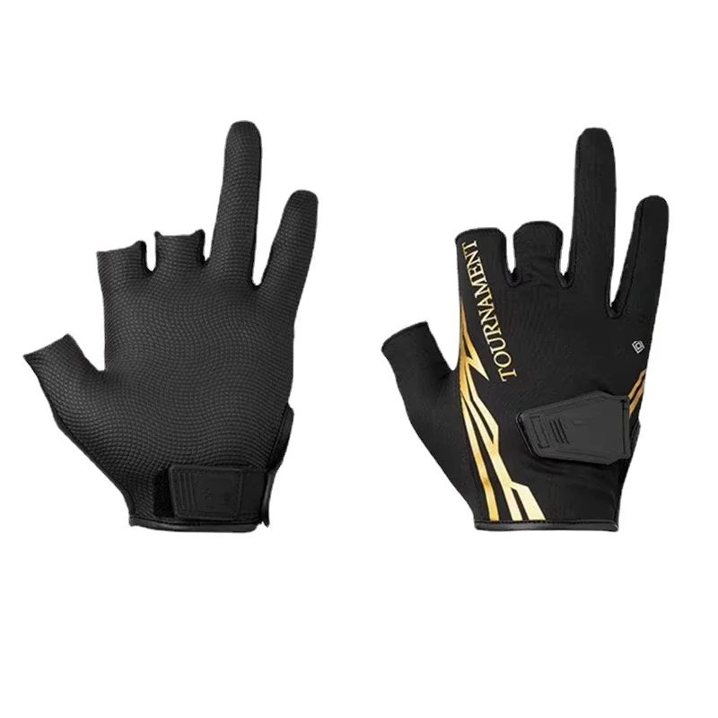 Новые кожаные рыболовные перчатки для рыбалки с тремя пальцами мужчин