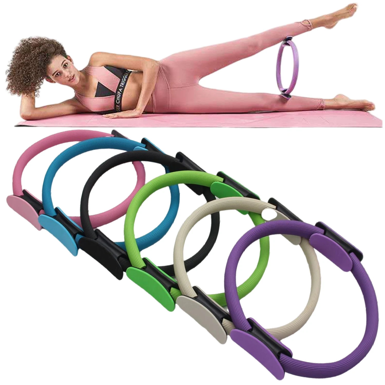 

Круги для йоги, пилатеса, фитнес-кольцо для поддержки весны, тазовые упражнения для женщин, оборудование для формовки для тонизации мышц внутренней мышцы, ног, открытия спины
