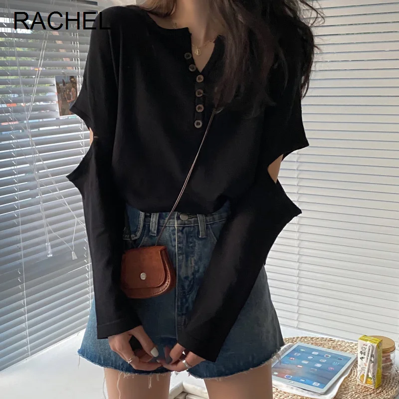 

Свободная трикотажная кофта с длинным рукавом