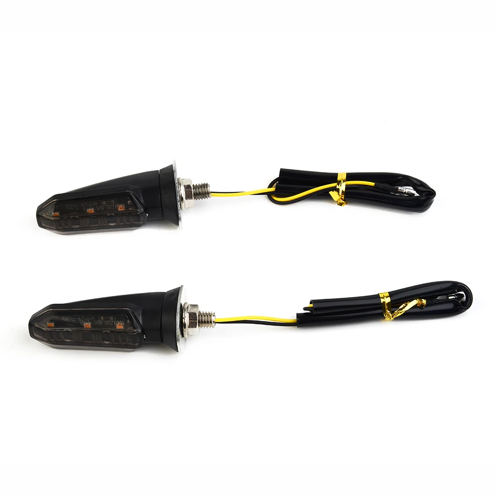 

2pcs Motorcycle Turn Signals Lights 12V Led Smoke Amber Indicators Blinker Lamps For Honda For Suzuki For Kawasaki Dirt Bike