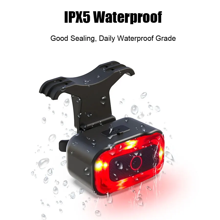 NEWBOLER умный задний фонарь для велосипеда Автоматическое включение/выключение с