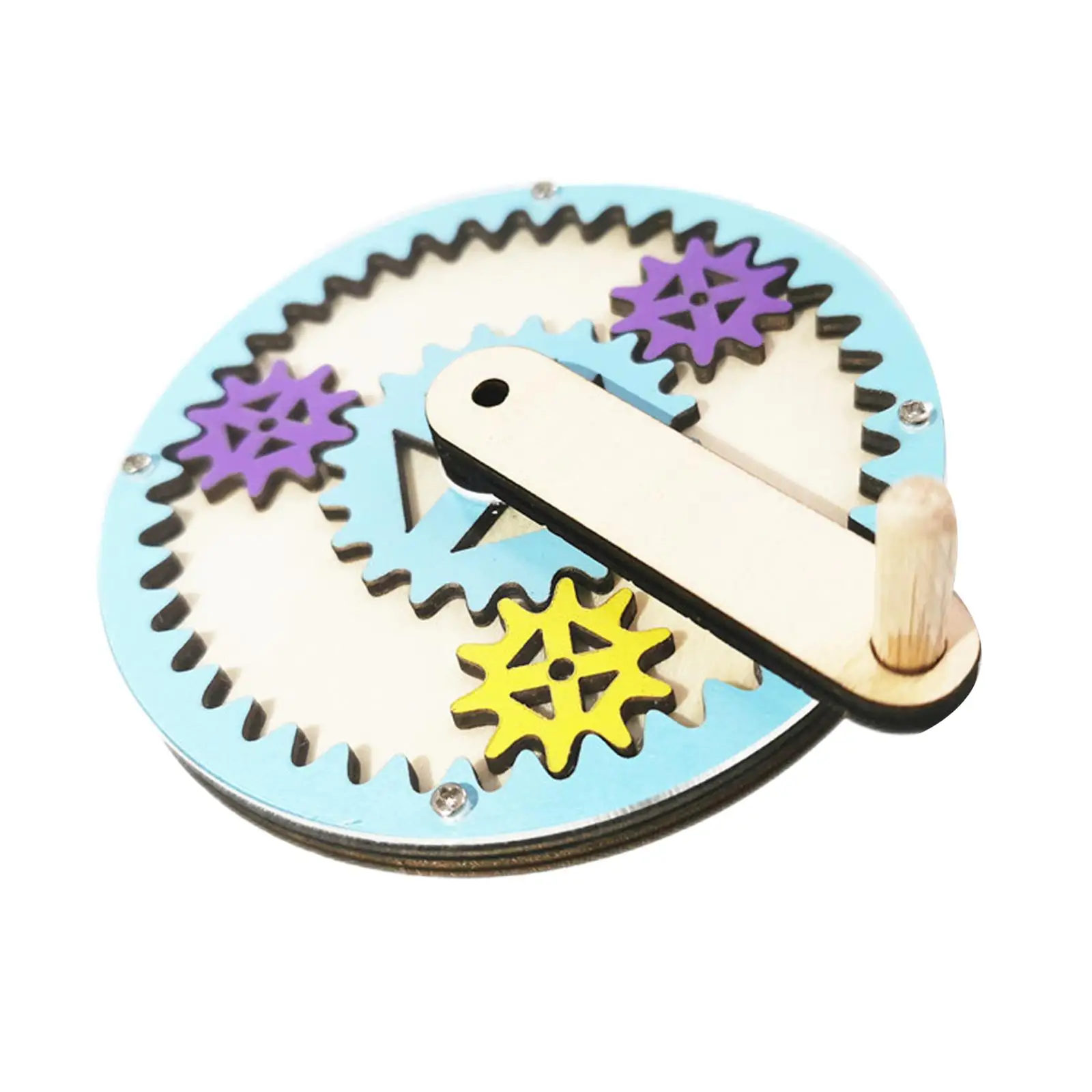 

Montessori Busy Board Hand Crank Gear Activity for Kids