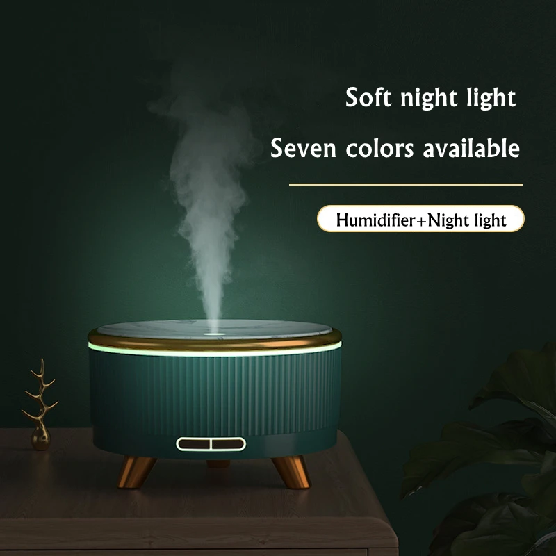 

500ML Ultrasonic Aromatherapy Humidifiers Diffusers Desktop Air Purifier Home Bedroom Essential Oil Diffuser with 7 Color Light