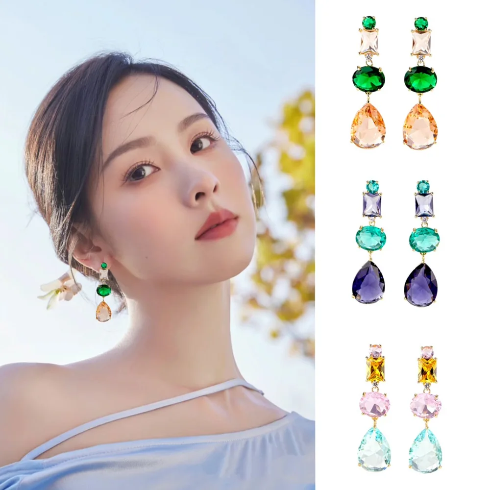 GODKI бразильские разноцветные серьги-капли для женщин свадебная вечеринка