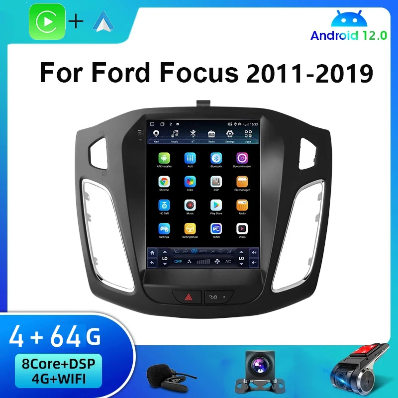 

Автомагнитола для Ford Focus 3 Mk 3 12,0-2011, 2 din, Android 2019