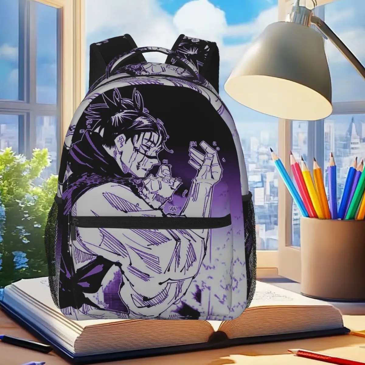 Фото Рюкзак Choso JJK Anime Jujutsu Kaisen для студентов, школьников, мальчиков и девочек, сумка для книг, школьная сумка для детей, сумка для ноутбука, наплечная сумка для мужчин и женщин №1