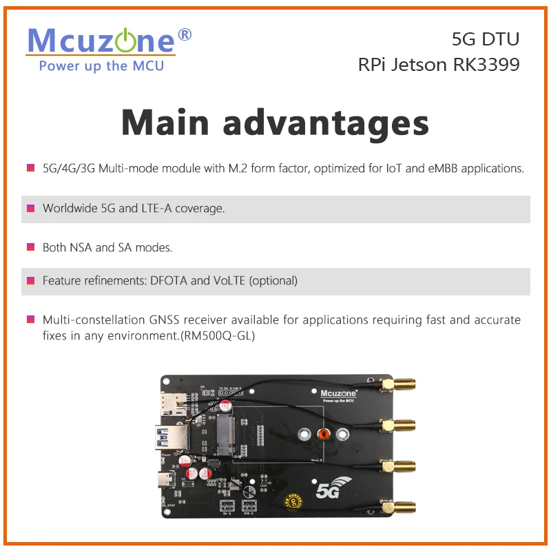 5G DTU RPi Jetson RK3399 RM500Q-GL FM150 RM500U-CN FM650-CN SSH Openwrt Ubuntu Centos