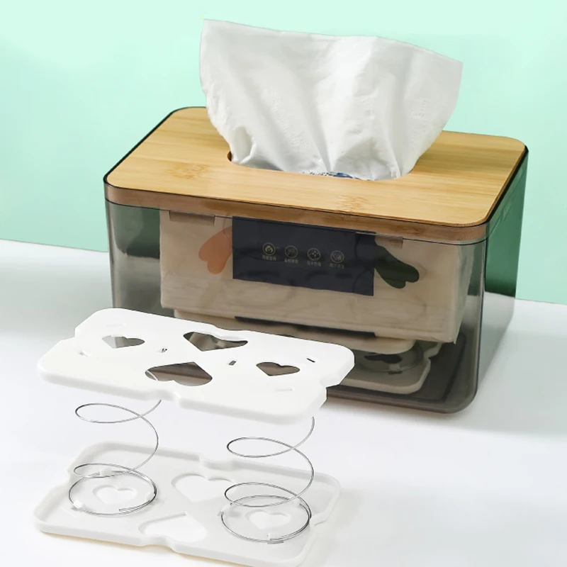 

1Pcs Lifting Tissue Box Spring Support Spring Paper Box Bottom Support Storage Box Spring Sheet Bracket For Kitchen Office Room