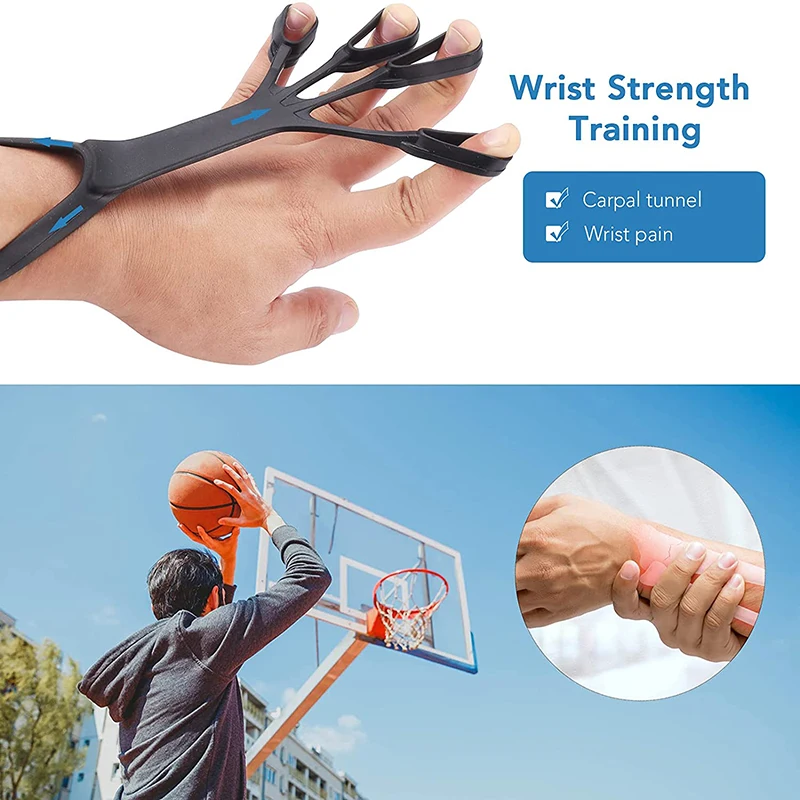 

Finger Silicone Stretcher Hand Grip Arthritis Strengthen Trainer Pain Training Device Grip To Rehabilitation Relieve Exercise