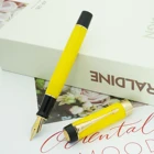 Jinhao 100 Centennial желтая каучуковая Авторучка со стрелкой зажим EFFMизогнутое перо с конвертером для письма Бизнес Офис Подарочная чернильная авторучка