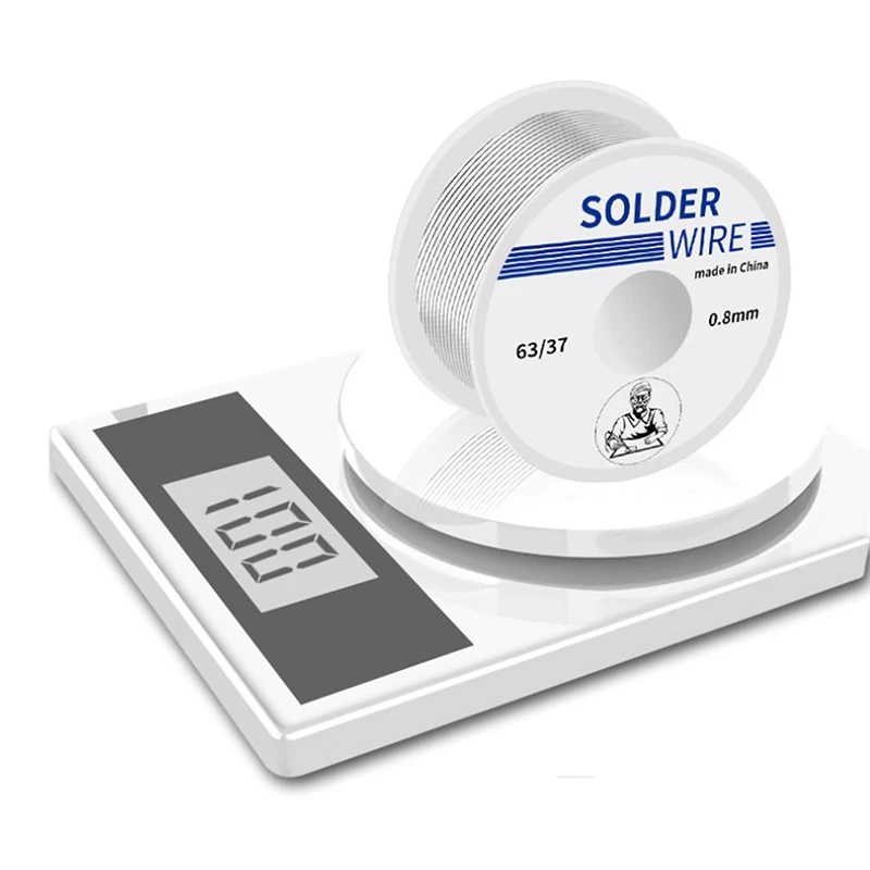 50g Welding Solder Wire High Purity Low Fusion Spot 0.8/1mm Soldering Roll Lead Tin Melt Rosin Core |