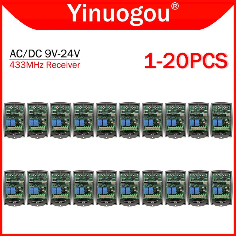 Универсальный 433МГц приемник дистанционного управления гаражными воротами AC/DC